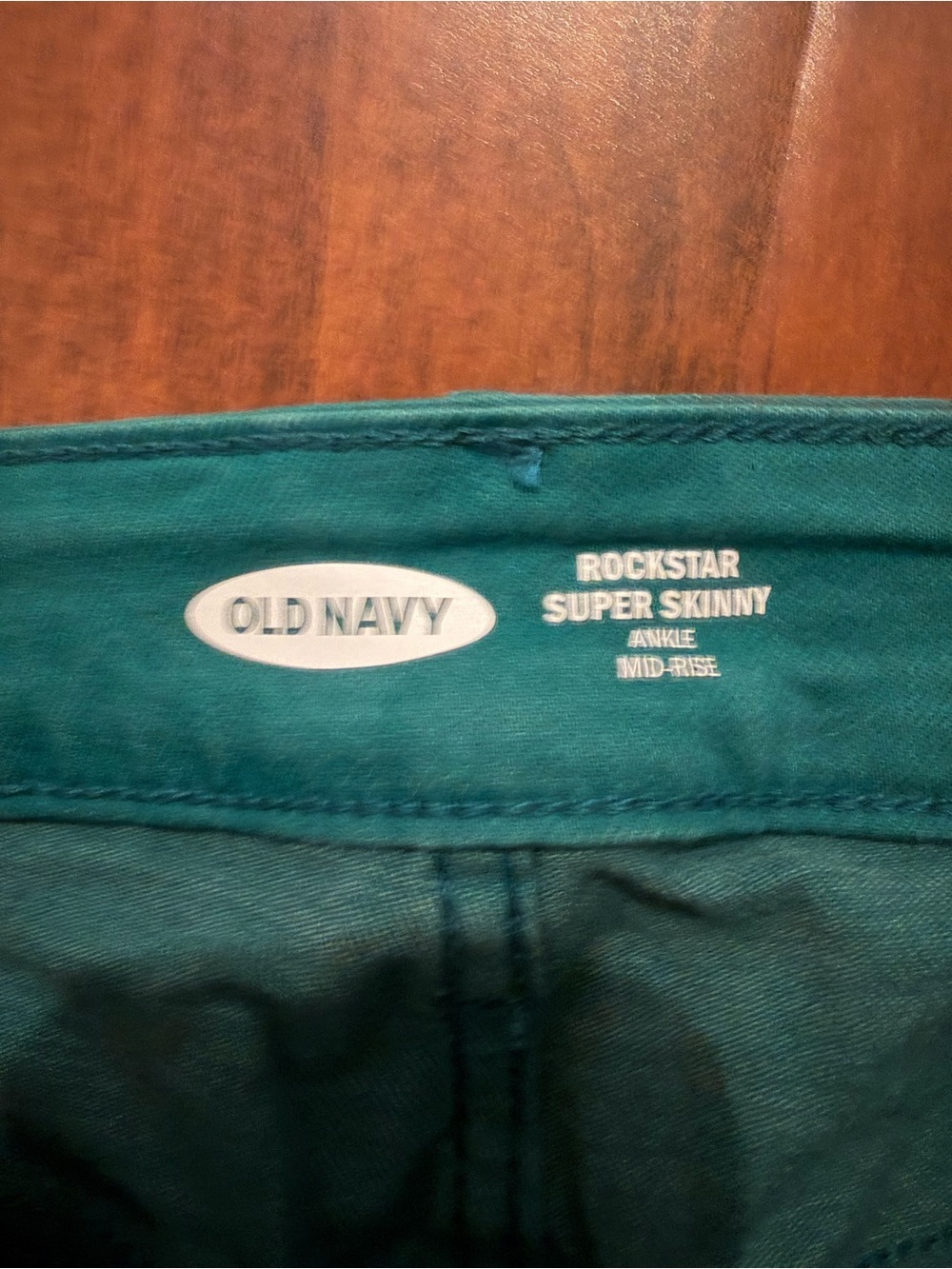 Slim Fit women’s Jeans in Teal - Picture 2 of 3